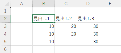データ範囲の端まで拡張する前