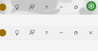 Excel の画面の右上にある模様を変更するには